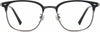 Mdonne Browline Black Eyeglasses from ANRRI, front view