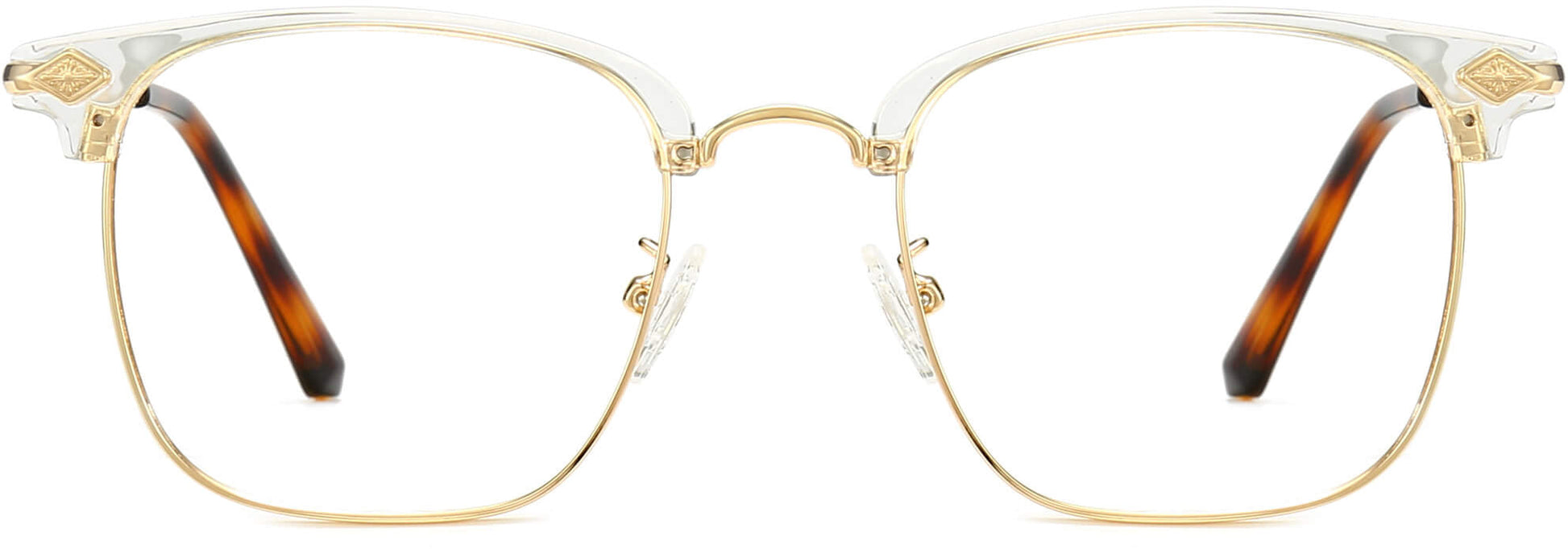 Melany Browline Clear Eyeglasses from ANRRI, front view