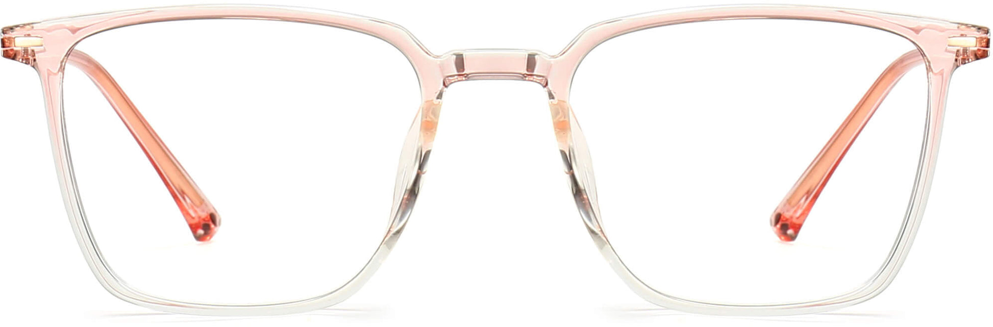 Melina Square Pink Eyeglasses from ANRRI, front view