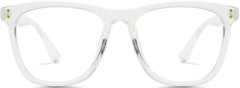 Miguel Square Clear Eyeglasses from ANRRI, front view