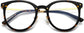 Miller Round Tortoise Eyeglasses from ANRRI, closed view