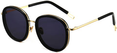 Milo Black Plastic Sunglasses from ANRRI, angle view