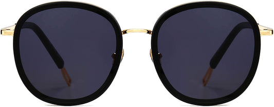 Milo Black Plastic Sunglasses from ANRRI, front view