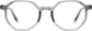 Miranda Geometric Gray Eyeglasses from ANRRI, front view