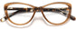Miriam Cateye Brown Eyeglasses from ANRRI, closed view