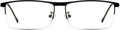 Morgan Rectangle Black Eyeglasses from ANRRI