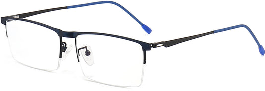 Morgan Rectangle Blue Eyeglasses from ANRRI