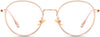 Moyo round matel pink Eyeglasses from ANRRI, front view