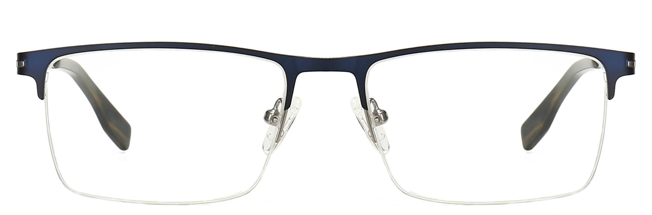 Mylo Square Blue Eyeglasses from ANRRI, front view