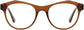 Myranda Cateye Brown Eyeglasses from ANRRI, front view