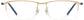Nathanael Rectangle Gold Eyeglasses from ANRRI, front view