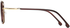 Niko Square Brown Eyeglasses from ANRRI, side view