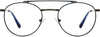Noah Round Black Eyeglasses from ANRRI, front view
