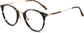Noelle Round Tortoise Eyeglasses from ANRRI, angle view