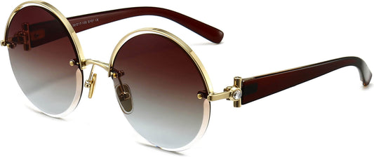 Norah Tortoise Stainless steel Sunglasses from ANRRI, angle view