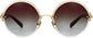 Norah Tortoise Stainless steel Sunglasses from ANRRI, front view