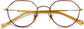 Notting Hill Geometric Tortoise Eyeglasses from ANRRI, closed view