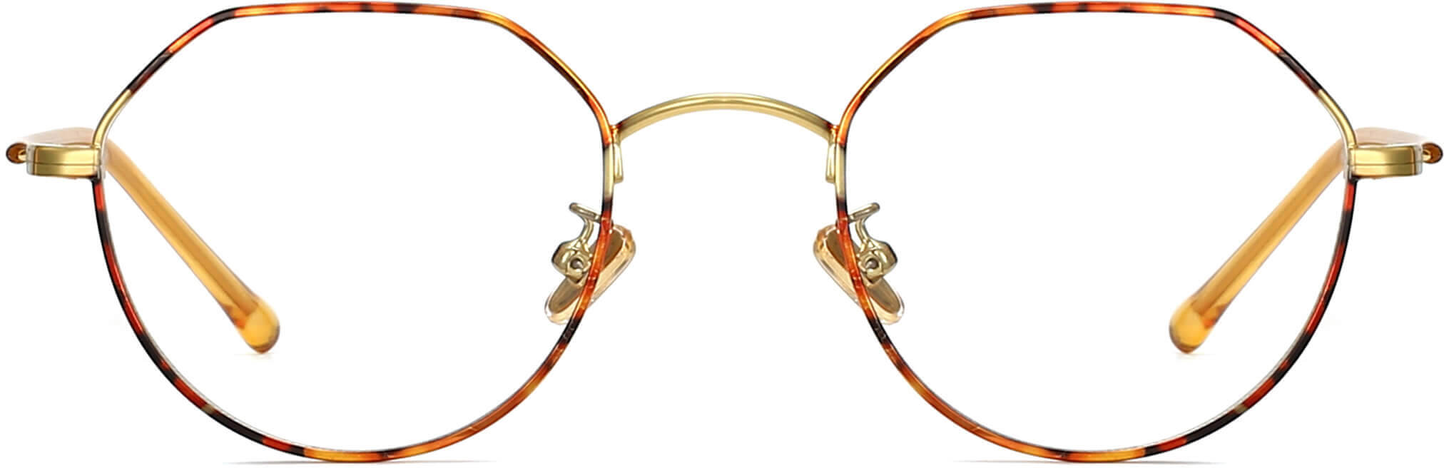 Notting Hill Geometric Tortoise Eyeglasses from ANRRI, front view