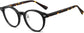 Nova Round Black Eyeglasses from ANRRI, angle view