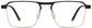 November Square Black Eyeglasses from ANRRI, front view