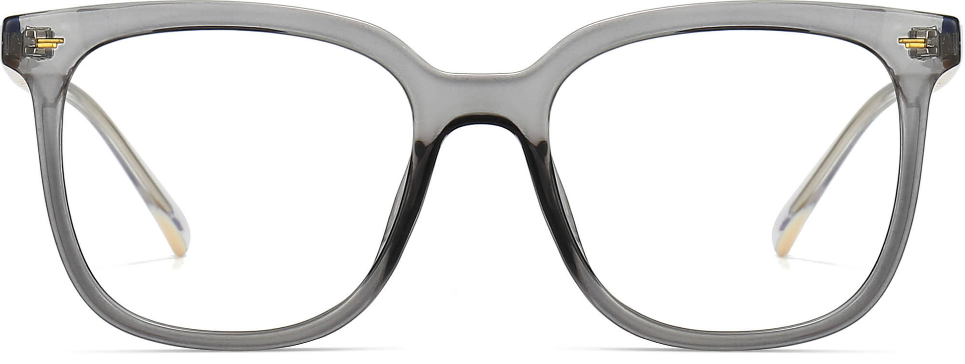 Oaklyn Square Gray Eyeglasses from ANRRI, front view