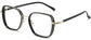 Odin Square Black Tortoise Eyeglasses from ANRRI, angle view