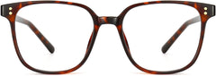Onyx Square Tortoise Eyeglasses from ANRRI, front view