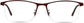 Oswin Rectangle Brown Eyeglasses from ANRRI, front view
