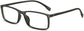 Otis Rectangle Gray Eyeglasses from ANRRI, angle view