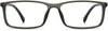 Otis Rectangle Gray Eyeglasses from ANRRI, front view