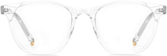 Paislee Square Clear Eyeglasses from ANRRI, front view