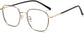 Paisley Square Black Eyeglasses from ANRRI, angle view