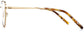 Palermo cateye  metal gold Eyeglasses from ANRRI,side view