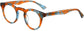 Papaya Round Tortoise Eyeglasses from ANRRI, angle view