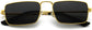 Patrick Gold Stainless steel Sunglasses from ANRRI, closed view