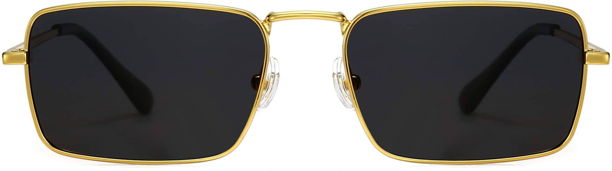 Patrick Gold Stainless steel Sunglasses from ANRRI, front view