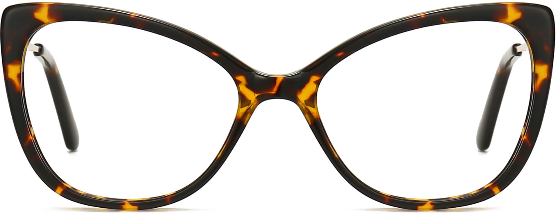 Paula Cateye Tortoise Eyeglasses from ANRRI, front view