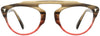 Paulina Round Tortoise Eyeglasses from ANRRI, front view