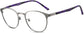 Payton Round Metal Eyeglasses from ANRRI, angle view