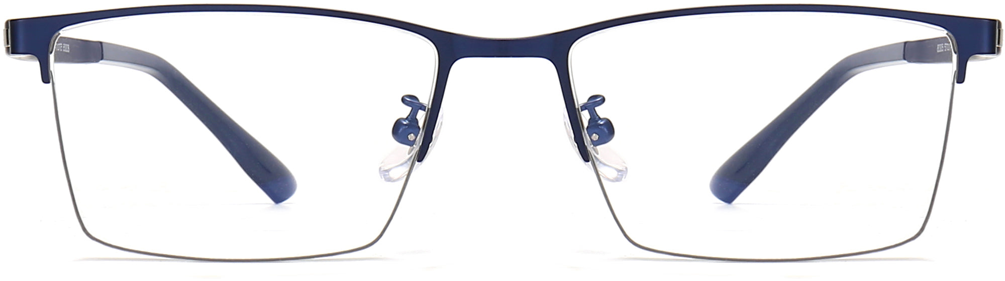 Philip Rectangle Blue Eyeglasses from ANRRI, front view