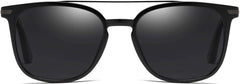 Piper Black Plastic Sunglasses from ANRRI, front view