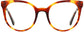 Poppy Round Tortoise Eyeglasses from ANRRI, front view