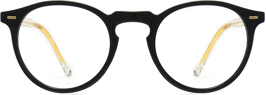 Quincy Black Acetatel Eyeglasses from ANRRI