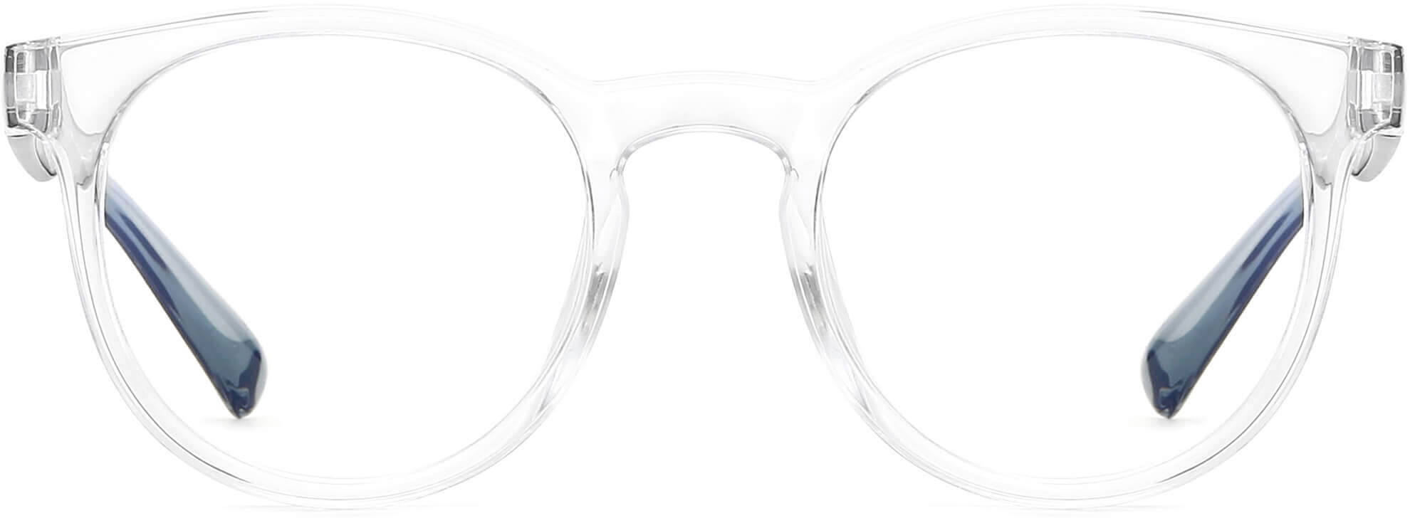Quintina Round Clear Eyeglasses from ANRRI, front view