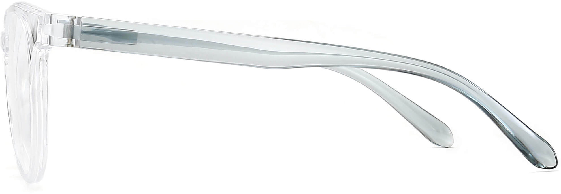 Quintina Round Clear Eyeglasses from ANRRI, side view