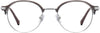 Quinton Browline Gray Eyeglasses from ANRRI, front view