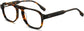 Rayan Round Tortoise Eyeglasses from ANRRI, angle view