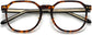 Rebecca Geometric Tortoise Eyeglasses from ANRRI, closed view