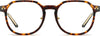 Rebecca Geometric Tortoise Eyeglasses from ANRRI, front view
