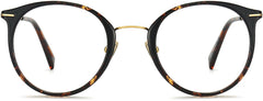 Reina Round Tortoise Eyeglasses from ANRRI, front view